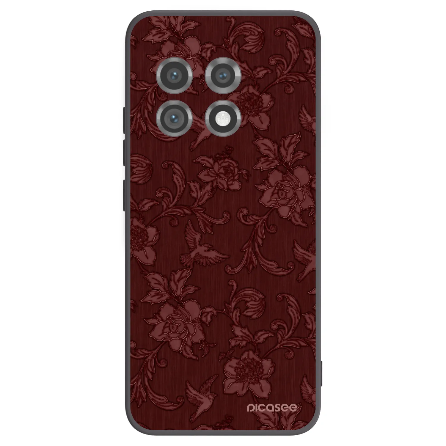 Picasee OnePlus 11 5G Hülle - Schwarzes Silikon - Red Elegance