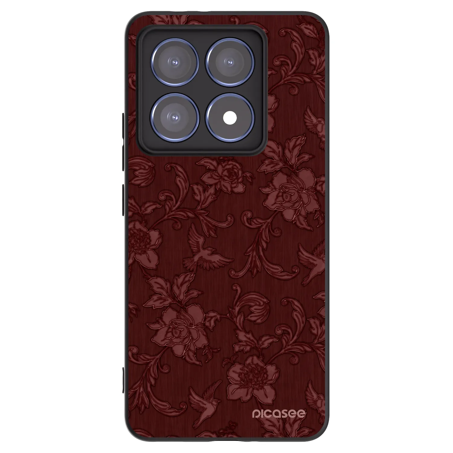 Picasee Xiaomi 14T Pro Hülle - Schwarzes Silikon - Red Elegance