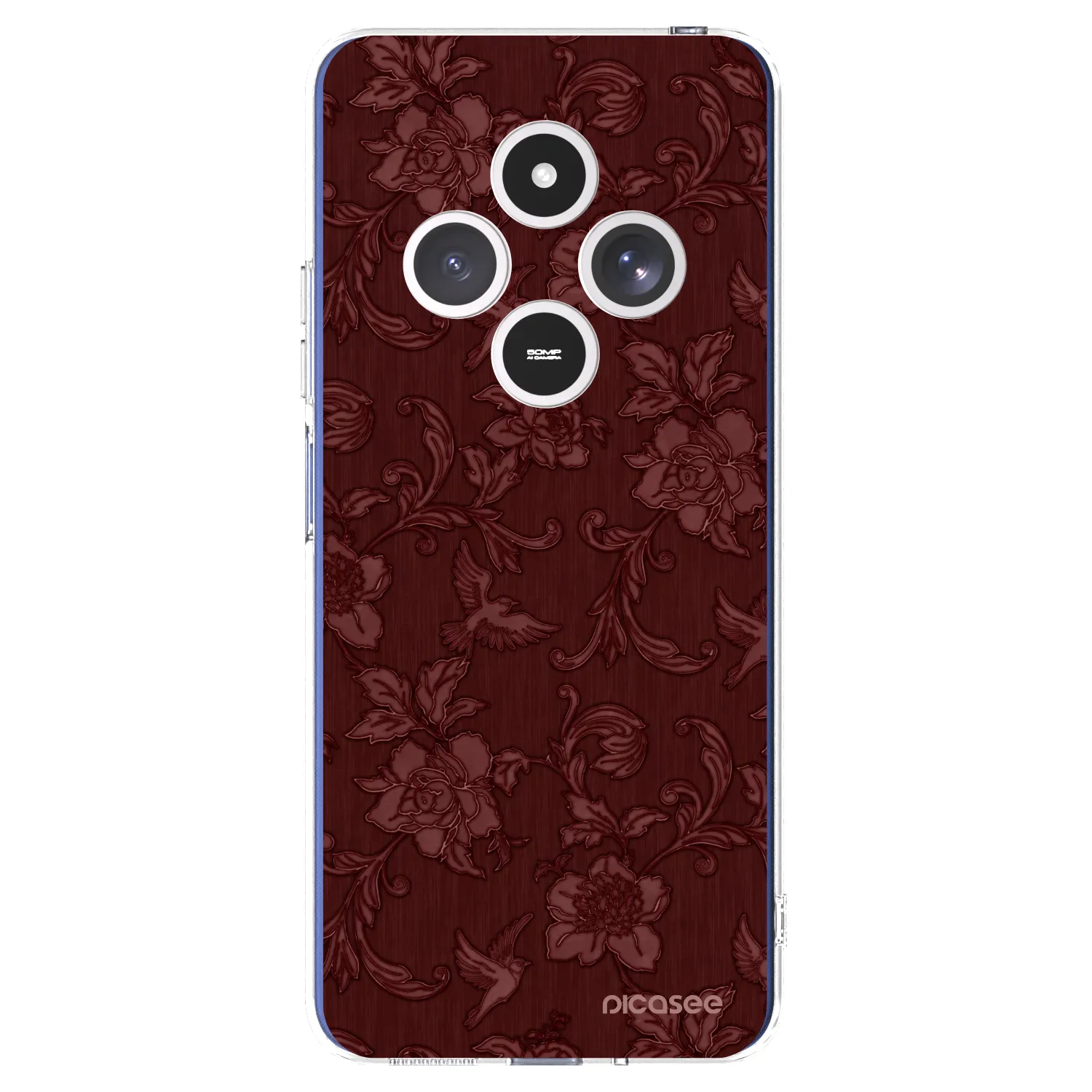 Picasee Xiaomi Redmi 14C Hülle - Transparentes Silikon - Red Elegance