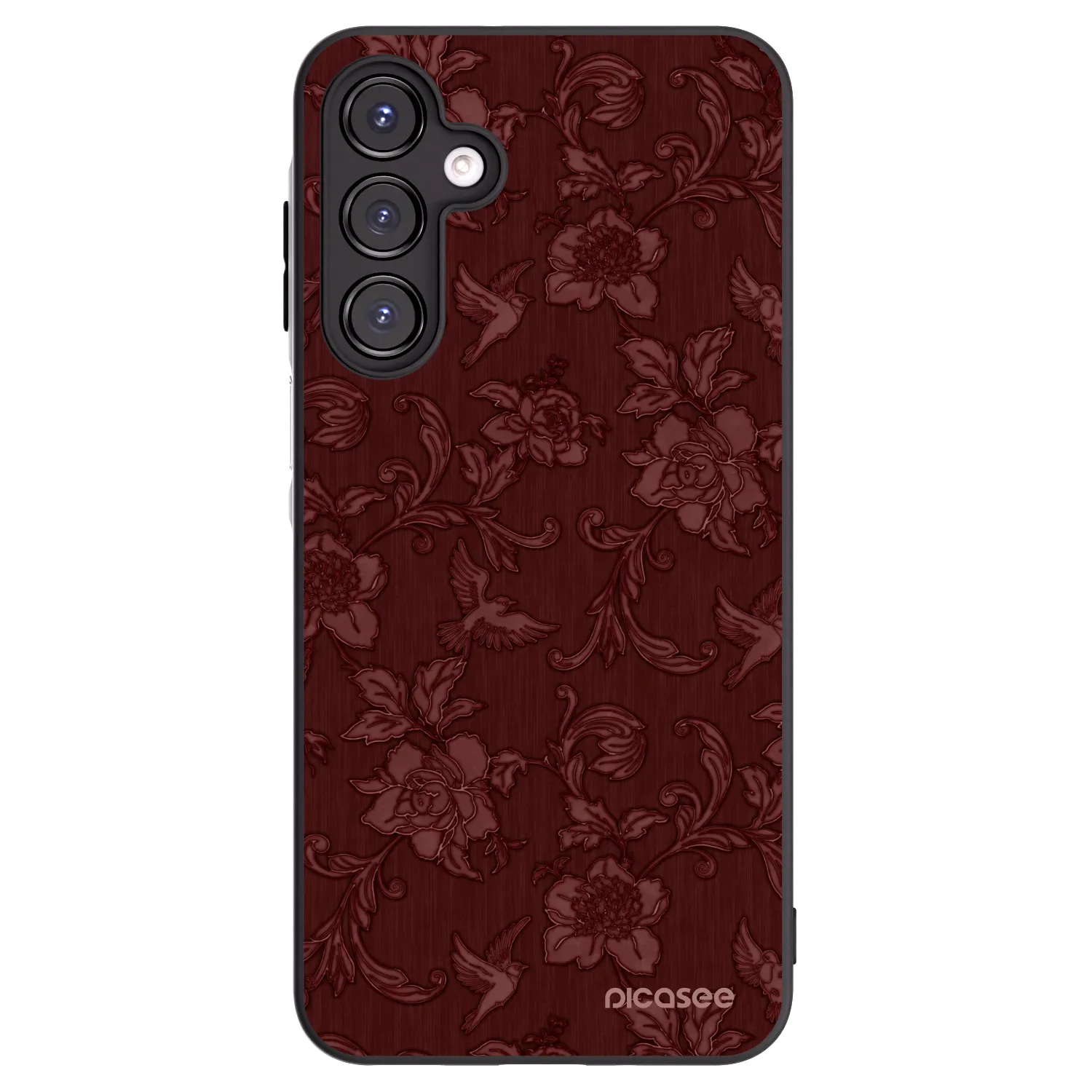 Picasee Samsung Galaxy A16 5G Hülle - Schwarzes Silikon - Red Elegance