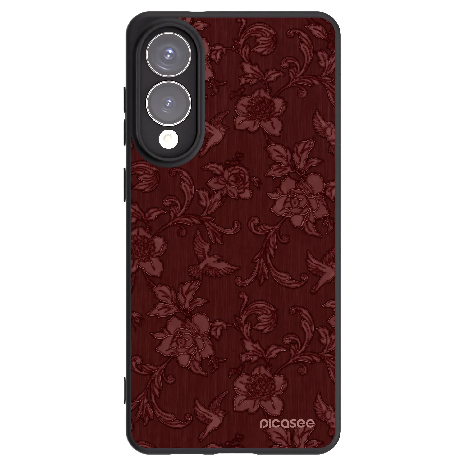Picasee Samsung Galaxy S25 Edge 5G Hülle - Schwarzes Silikon - Red Elegance
