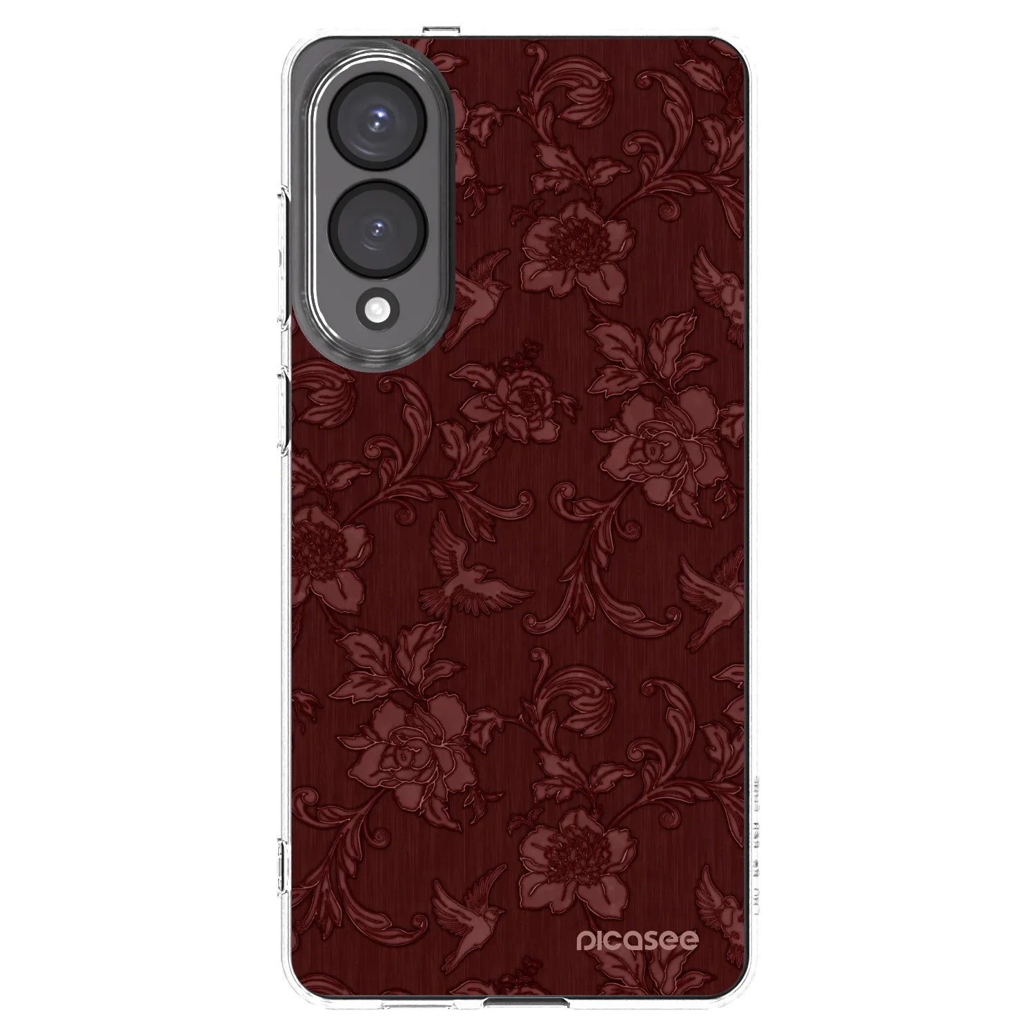 Picasee Samsung Galaxy S25 Edge 5G Hülle - Transparentes Silikon - Red Elegance
