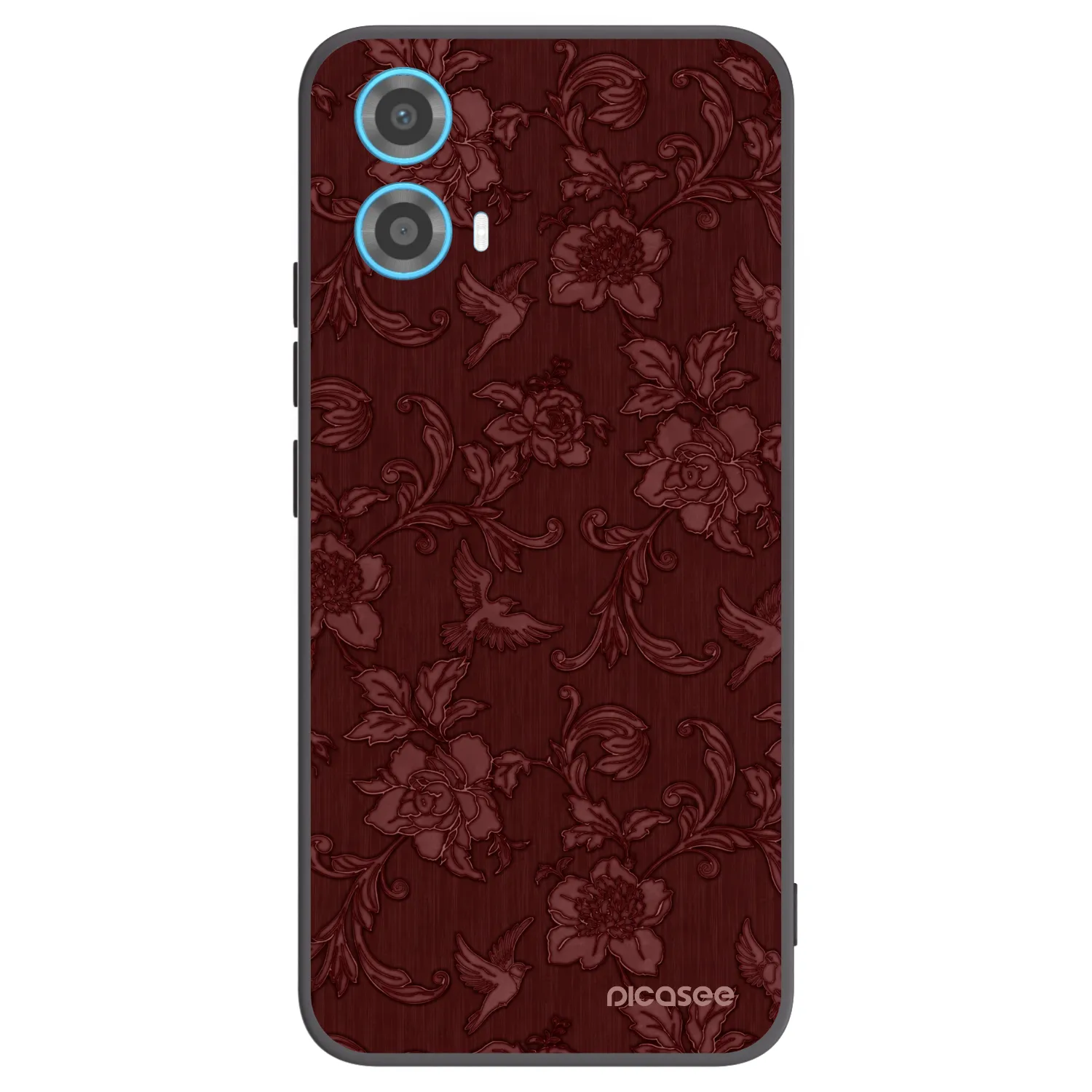 Picasee Motorola Moto G34 5G Hülle - Schwarzes Silikon - Red Elegance