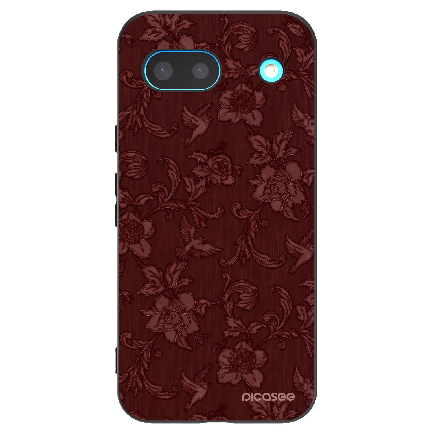 Picasee Google Pixel 8a Hülle - Schwarzes Silikon - Red Elegance