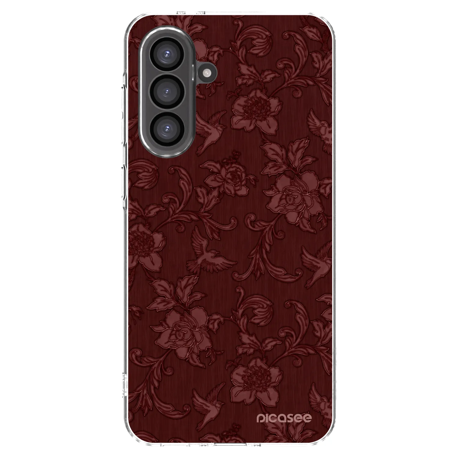 Picasee Samsung Galaxy A36 5G Hülle - Transparentes Silikon - Red Elegance