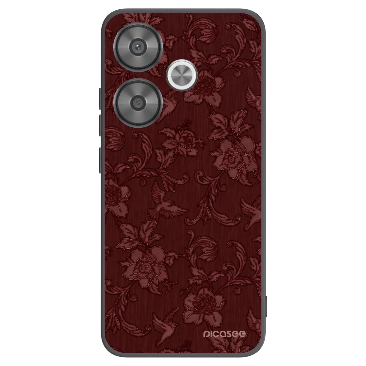 Picasee Xiaomi Poco F6 Hülle - Schwarzes Silikon - Red Elegance