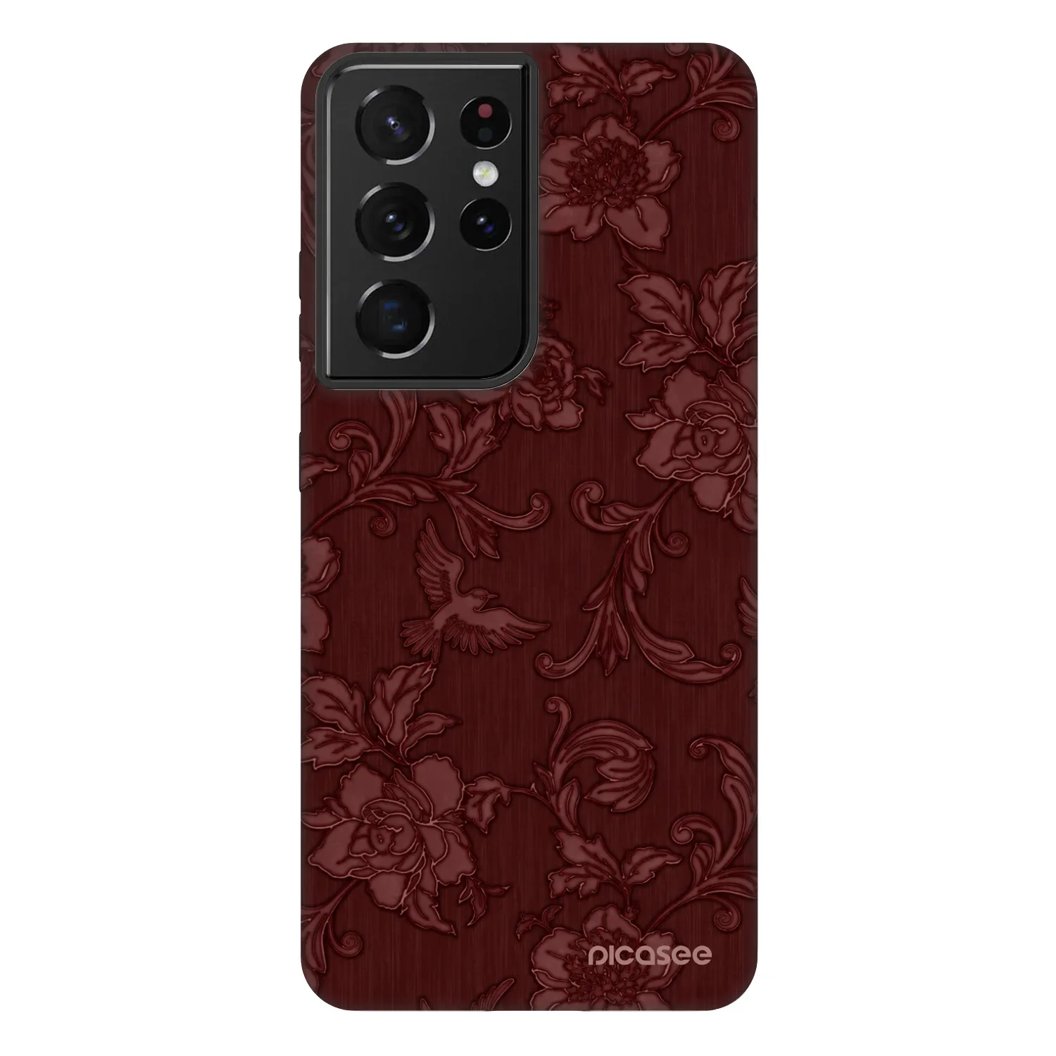 Picasee Fashion Case für Samsung Galaxy S21 Ultra 5G G998B - Red Elegance