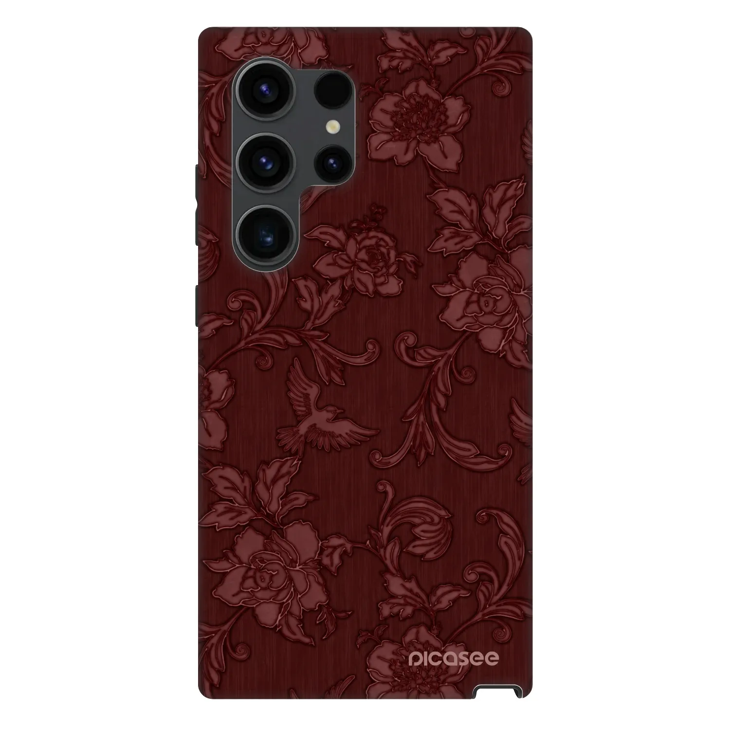 Picasee Fashion Case PowerShare pro Samsung Galaxy S24 Ultra S928B 5G - Red Elegance