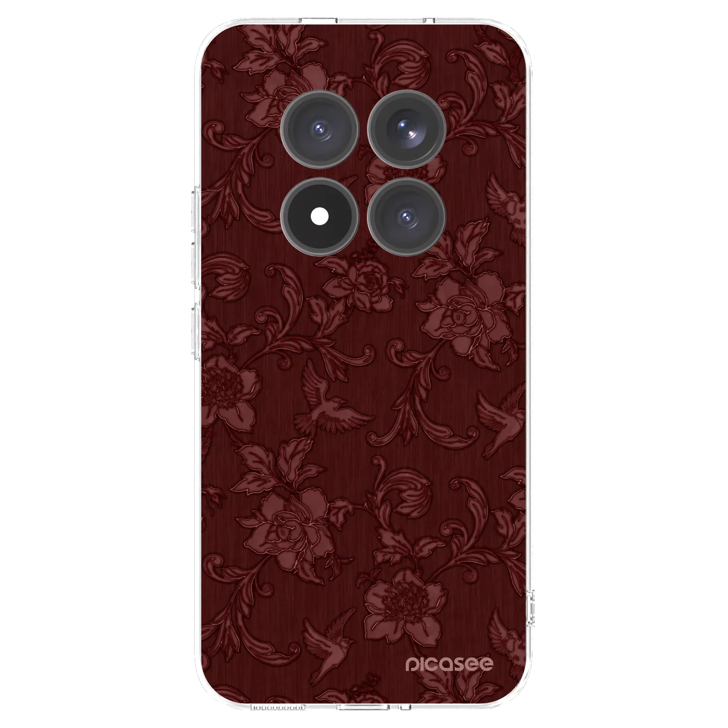 Picasee Xiaomi Redmi Note 15 Pro+ Hülle - Transparentes Silikon - Red Elegance
