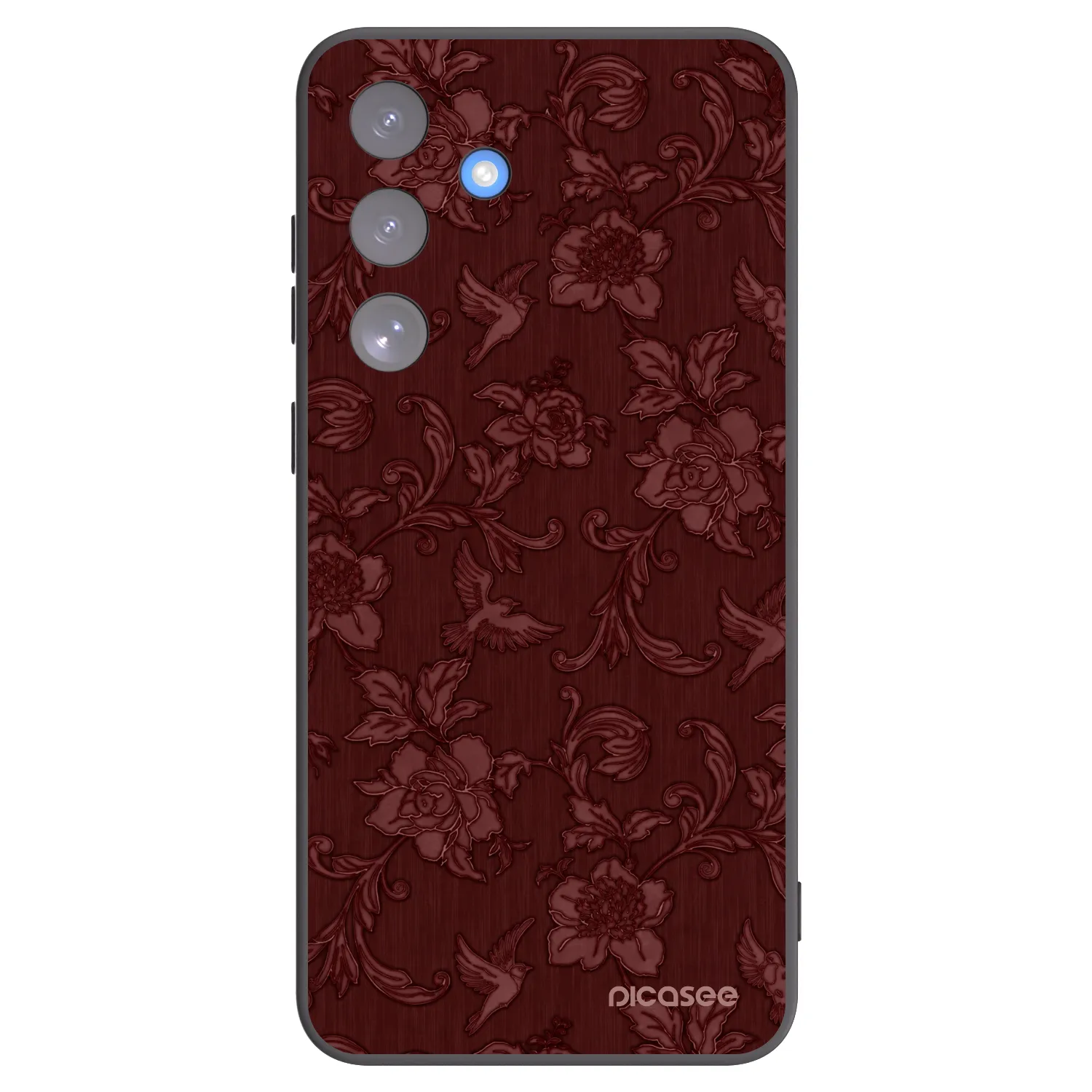 Picasee Samsung Galaxy S25 FE 5G Hülle - Schwarzes Silikon - Red Elegance