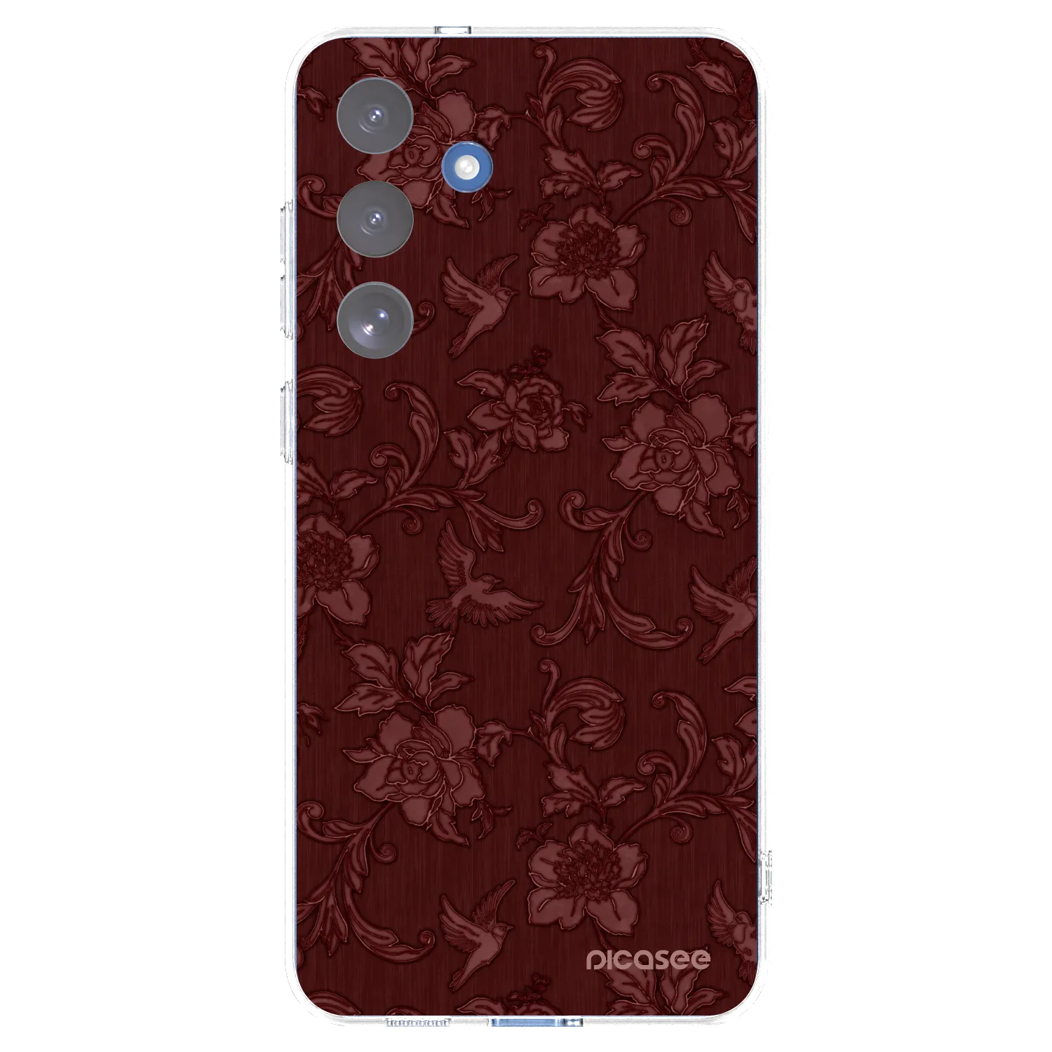 Picasee Samsung Galaxy S25 FE 5G Hülle - Transparentes Silikon - Red Elegance