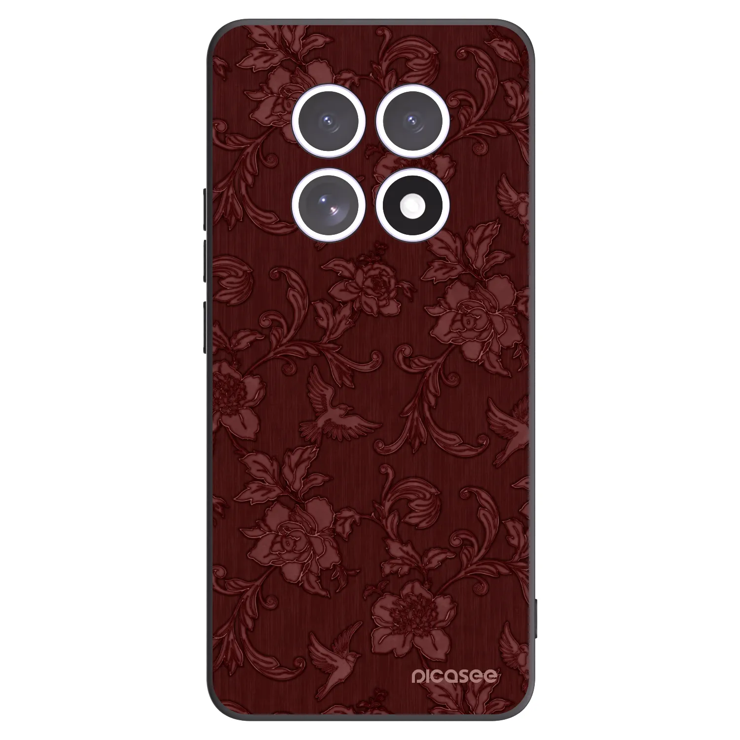 Picasee Xiaomi Redmi Note 15 4G Hülle - Schwarzes Silikon - Red Elegance