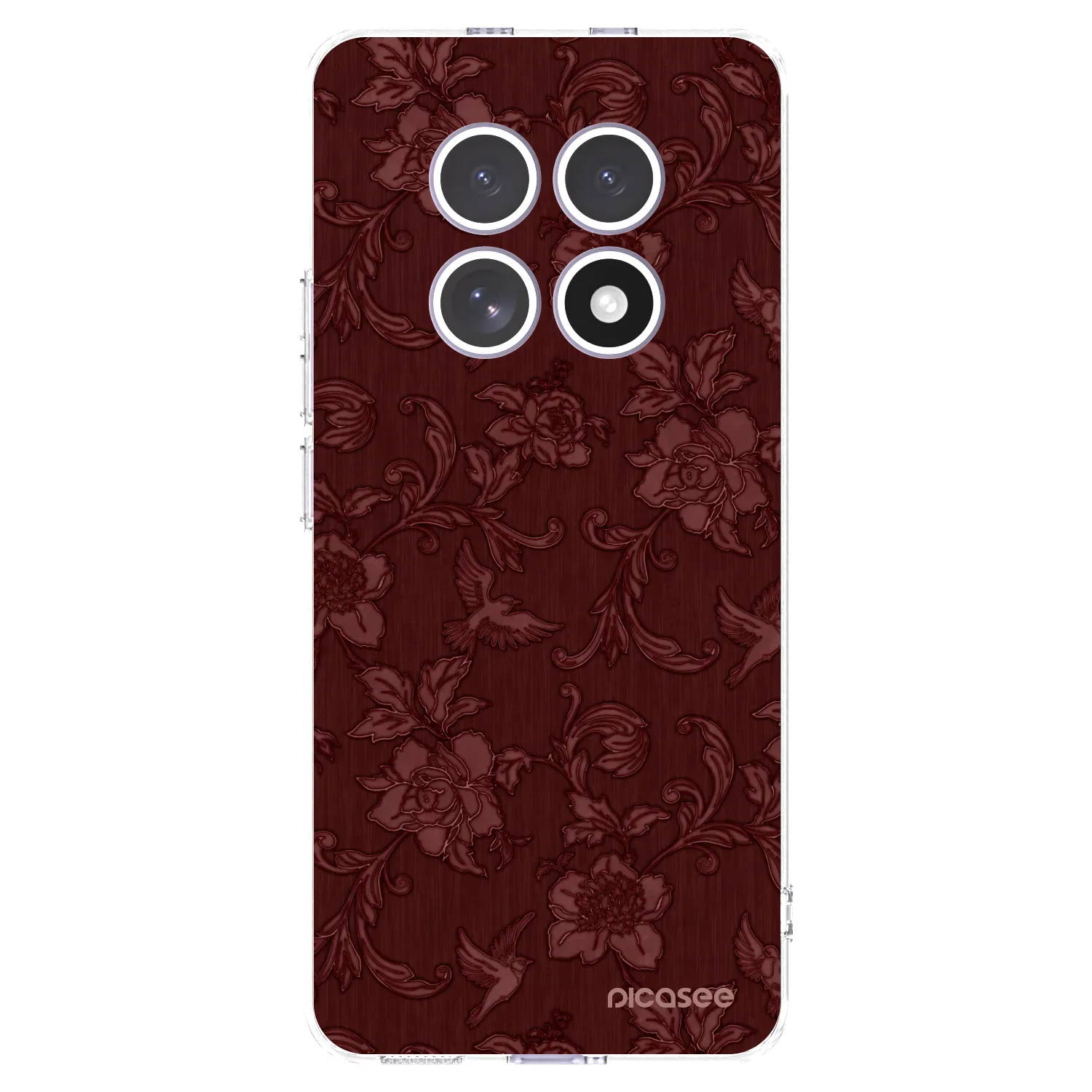 Picasee Xiaomi Redmi Note 15 4G Hülle - Transparentes Silikon - Red Elegance