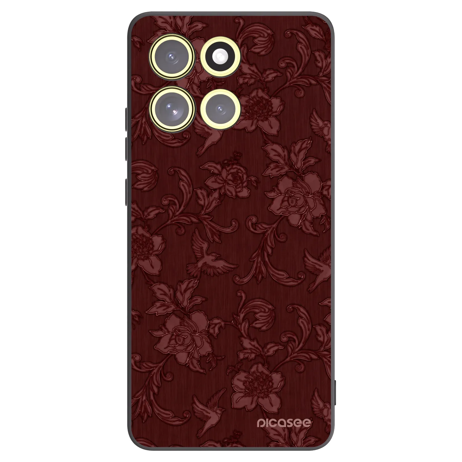 Picasee Motorola Moto G86 Power 5G Hülle - Schwarzes Silikon - Red Elegance