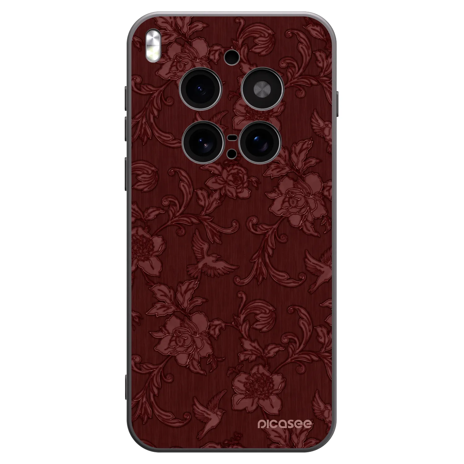 Picasee Vivo X300 Pro Hülle - Schwarzes Silikon - Red Elegance