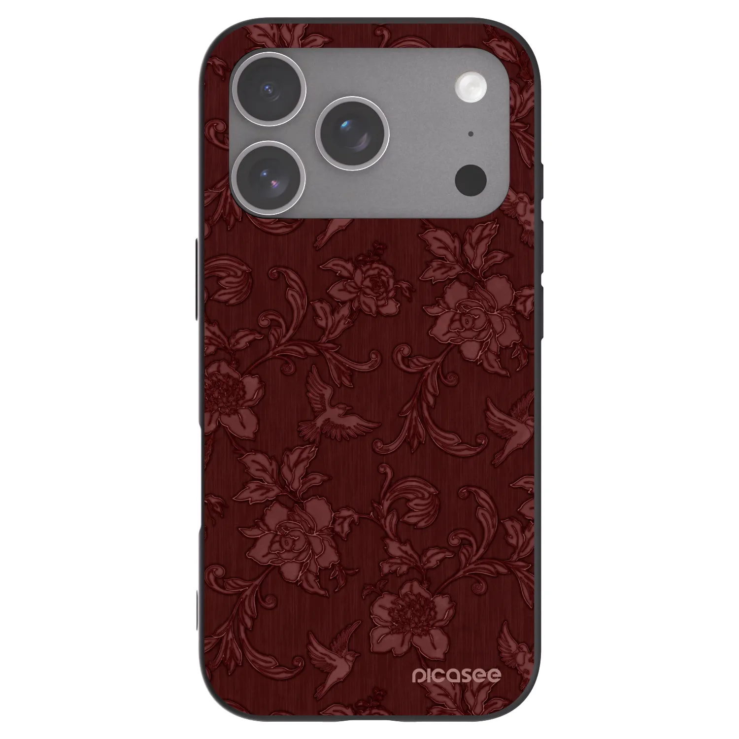 Picasee Apple iPhone 18 Pro Hülle - Schwarzes Silikon - Red Elegance