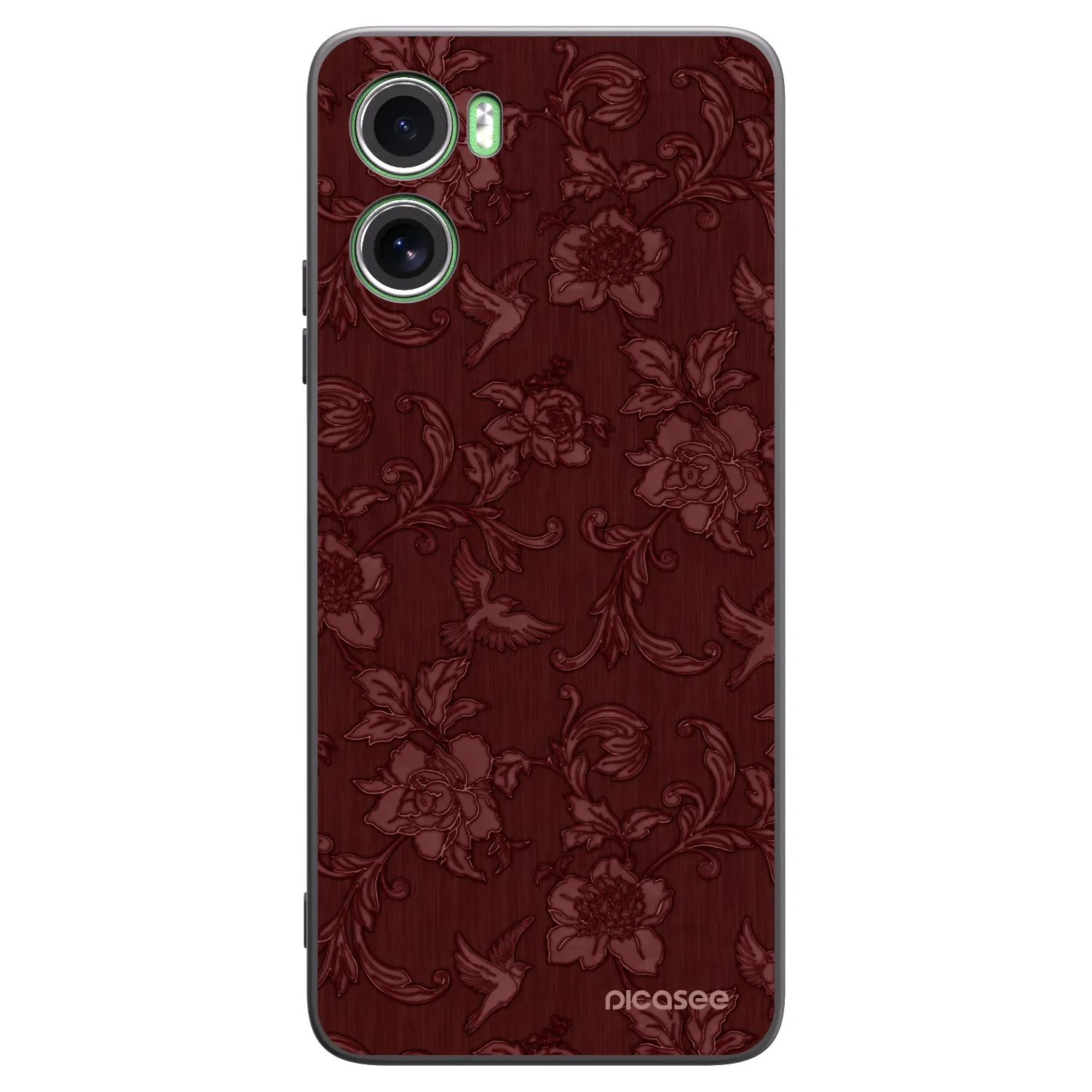 Picasee Motorola Moto G06 Hülle - Schwarzes Silikon - Red Elegance