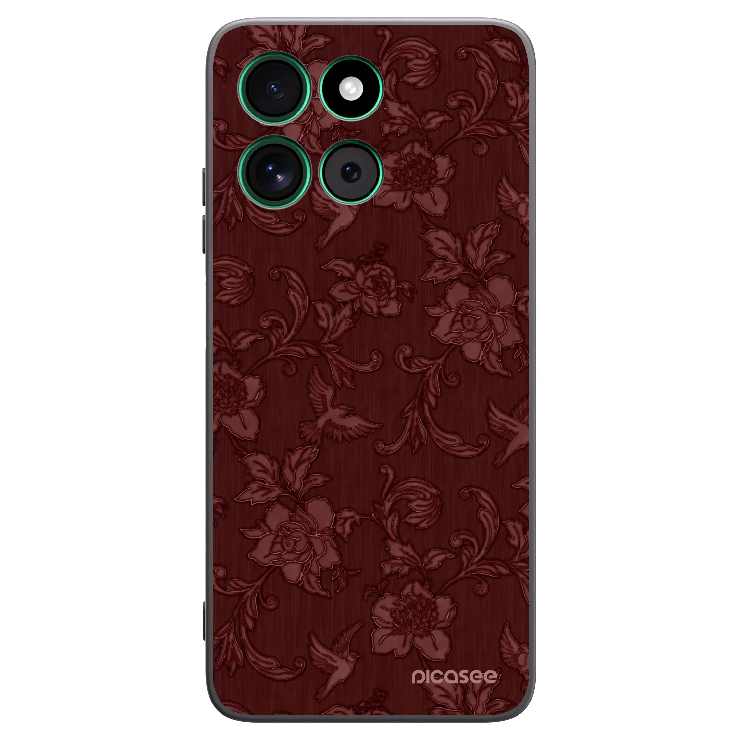 Picasee Motorola Moto G57 Power Hülle - Schwarzes Silikon - Red Elegance