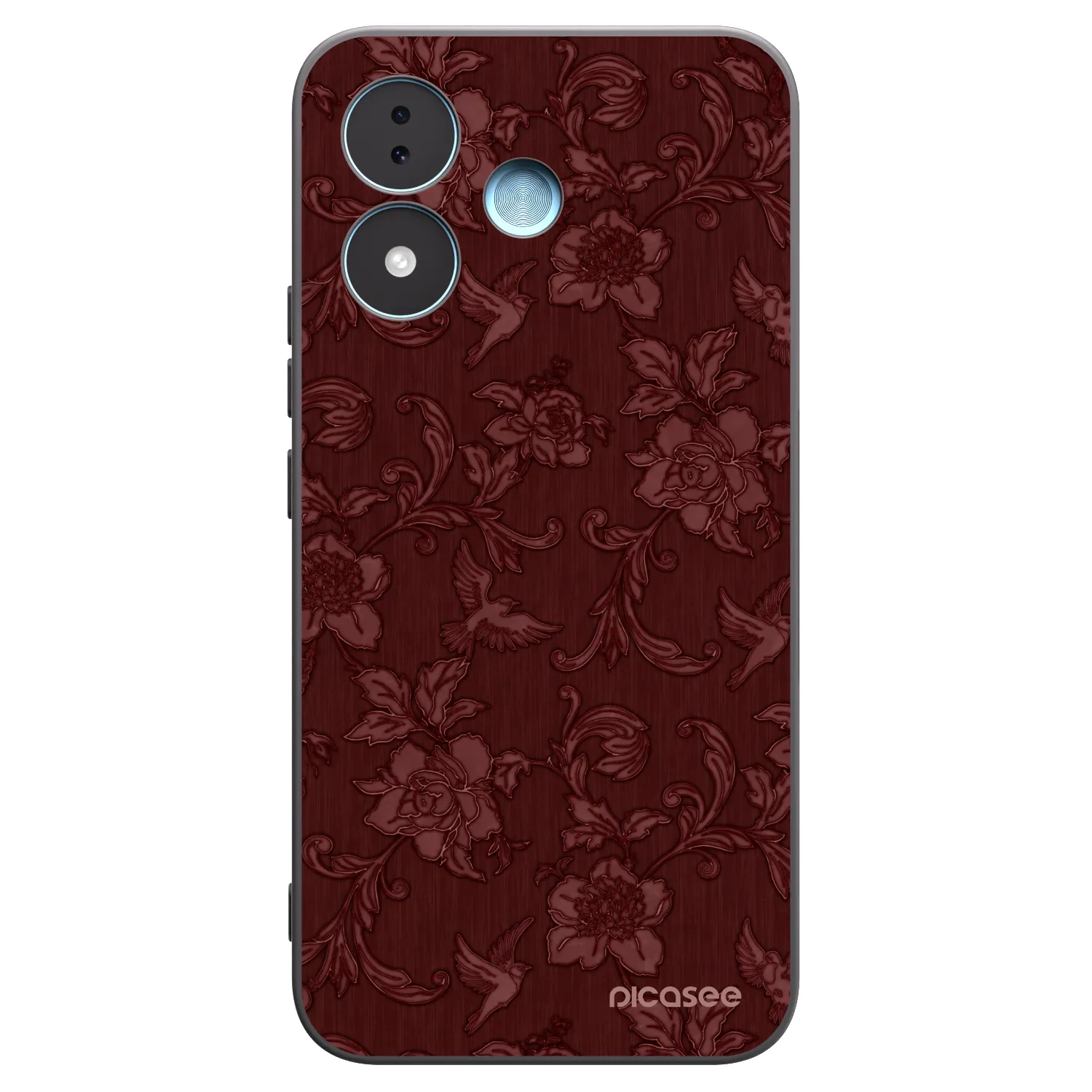 Picasee Xiaomi Redmi Note 17 5G Hülle - Schwarzes Silikon - Red Elegance