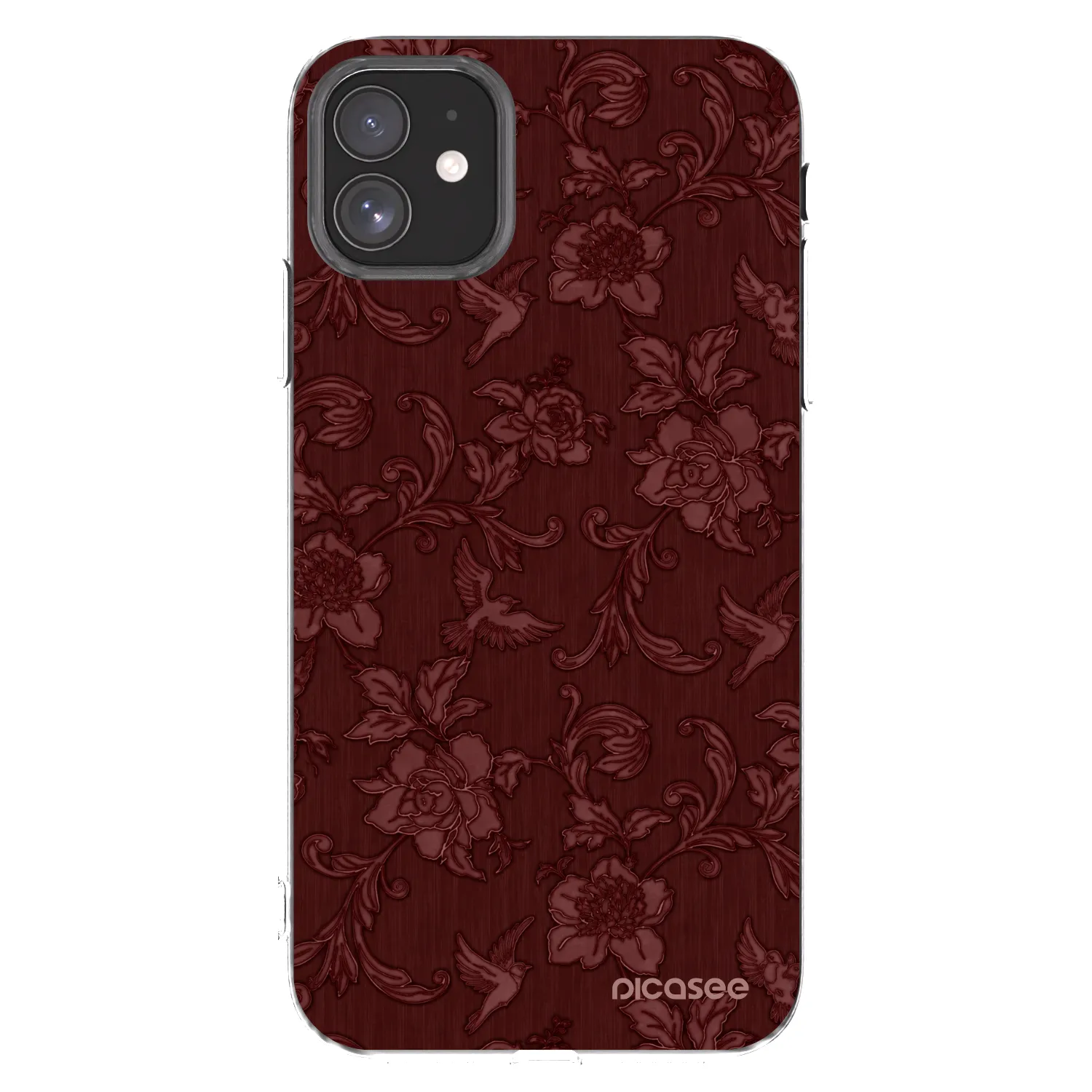 Picasee Apple iPhone 11 Hülle - Transparentes Silikon - Red Elegance