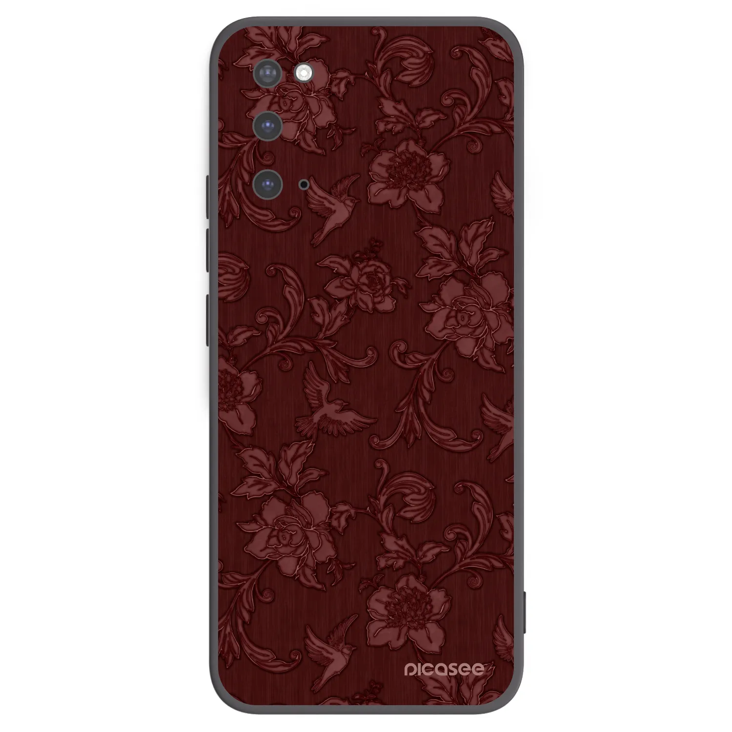 Picasee Samsung Galaxy S20 G980F Hülle - Schwarzes Silikon - Red Elegance