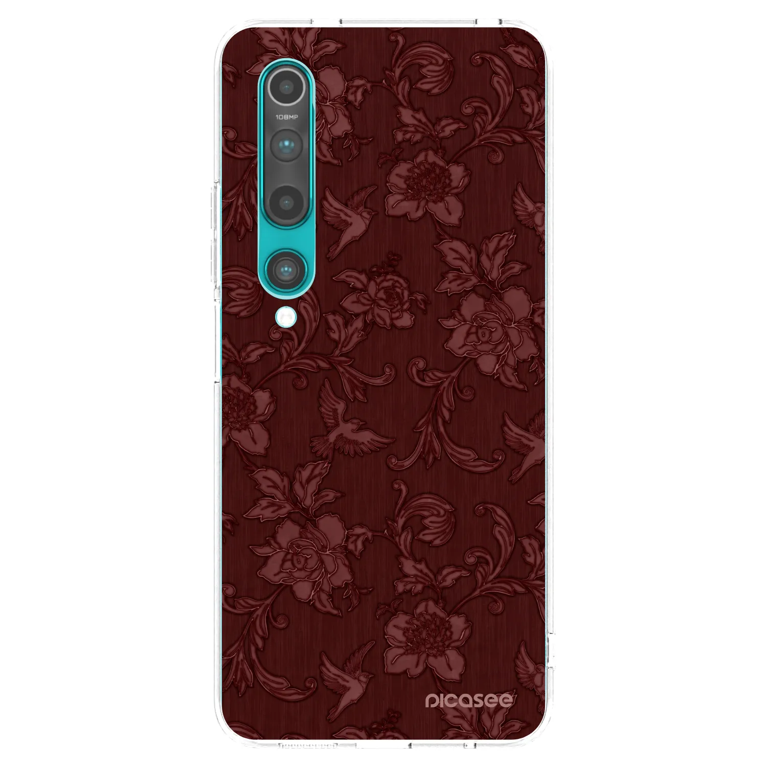 Picasee Xiaomi Mi 10 Hülle - Transparentes Silikon - Red Elegance