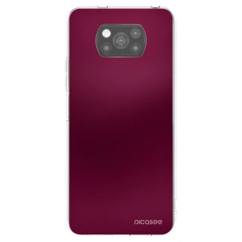 Picasee Xiaomi Poco X3 Hülle - Schwarzes Silikon - Velvet Bordeaux