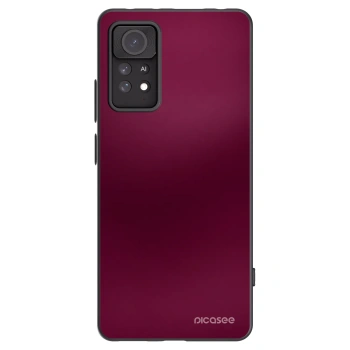 Picasee Xiaomi Redmi Note 11 Pro Hülle - Schwarzes Silikon - Velvet Bordeaux