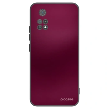Picasee Xiaomi Poco M4 Pro Hülle - Schwarzes Silikon - Velvet Bordeaux