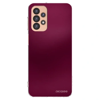 Picasee Samsung Galaxy A23 A236B 5G Hülle - Transparentes Silikon - Velvet Bordeaux