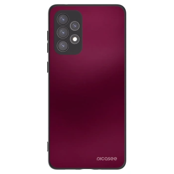 Picasee Samsung Galaxy A73 5G Hülle - Schwarzes Silikon - Velvet Bordeaux