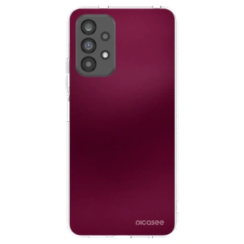 Picasee Samsung Galaxy A73 5G Hülle - Transparentes Silikon - Velvet Bordeaux