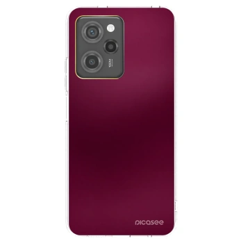 Picasee Xiaomi Poco X5 Pro Hülle - Transparentes Silikon - Velvet Bordeaux