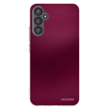 Picasee Samsung Galaxy A34 5G A346B Hülle - Transparentes Silikon - Velvet Bordeaux