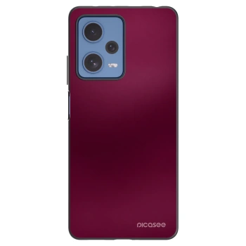 Picasee Xiaomi Redmi Note 12 Pro 5G Hülle - Schwarzes Silikon - Velvet Bordeaux