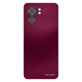 Picasee Motorola Edge 40 Hülle - Transparentes Silikon - Velvet Bordeaux