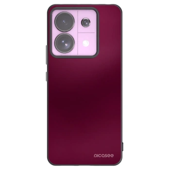 Picasee Xiaomi Redmi Note 13 Pro 5G Hülle - Schwarzes Silikon - Velvet Bordeaux