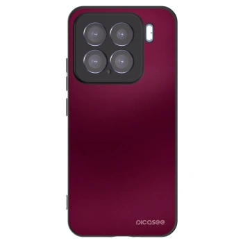Picasee Xiaomi 15 Hülle - Schwarzes Silikon - Velvet Bordeaux