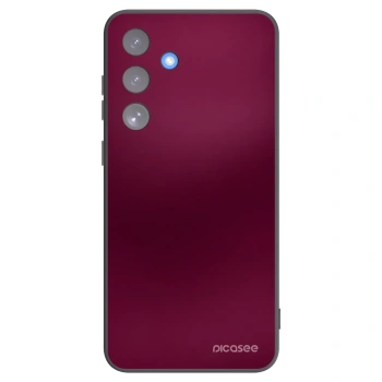 Picasee Samsung Galaxy S25 FE 5G Hülle - Schwarzes Silikon - Velvet Bordeaux