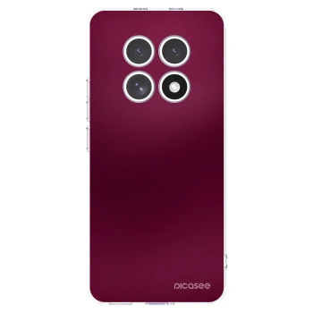 Picasee Xiaomi Redmi Note 15 4G Hülle - Transparentes Silikon - Velvet Bordeaux