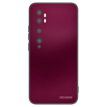 Picasee Xiaomi Mi Note 10 (Pro) Hülle - Schwarzes Silikon - Velvet Bordeaux