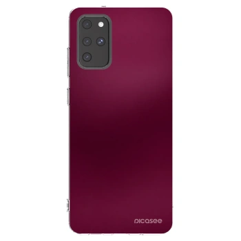 Picasee Samsung Galaxy S20+ G985F Hülle - Transparentes Silikon - Velvet Bordeaux