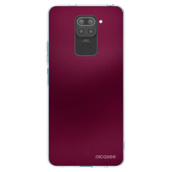 Picasee Xiaomi Redmi Note 9 Hülle - Schwarzes Silikon - Velvet Bordeaux