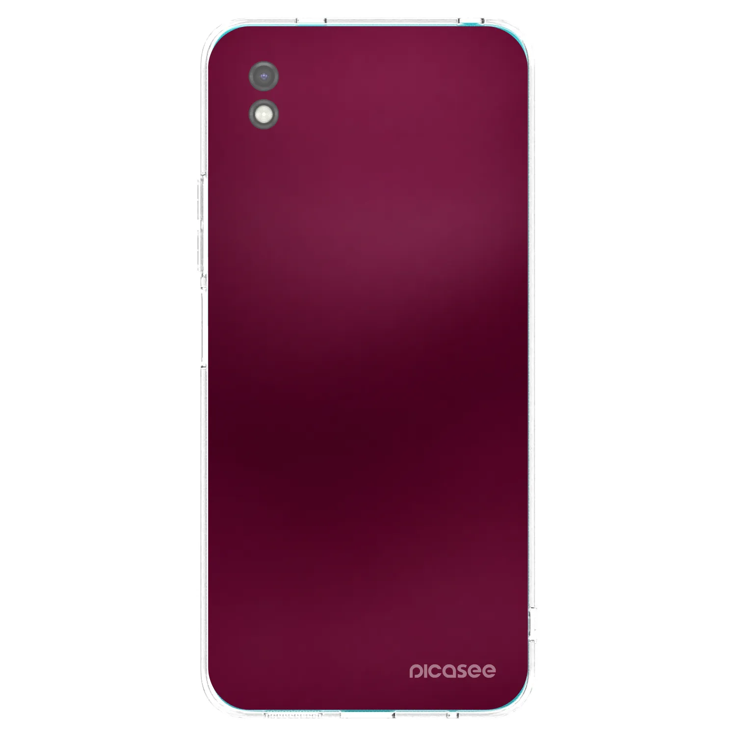 Picasee Xiaomi Redmi 9A Hülle - Schwarzes Silikon - Velvet Bordeaux