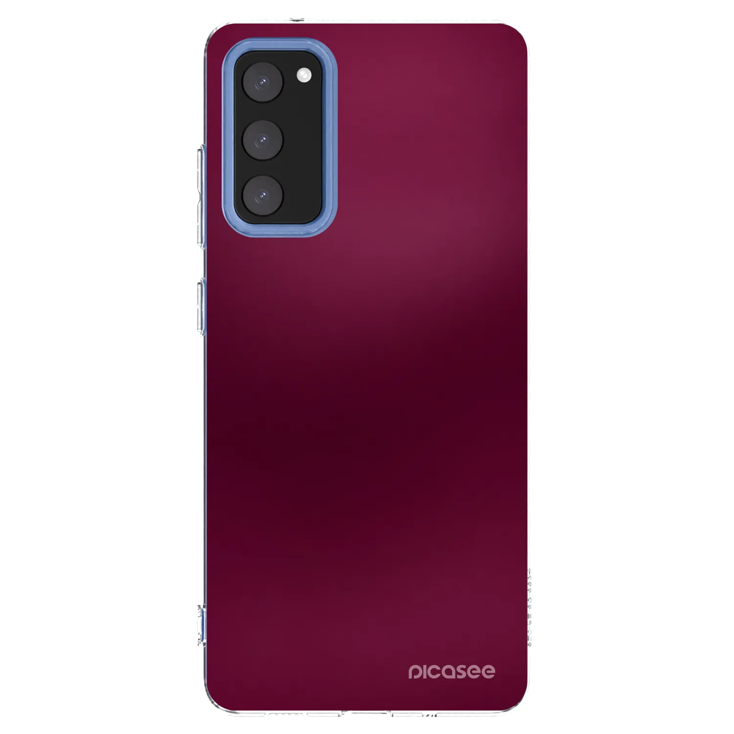 Picasee Samsung Galaxy S20 FE Hülle - Transparentes Silikon - Velvet Bordeaux