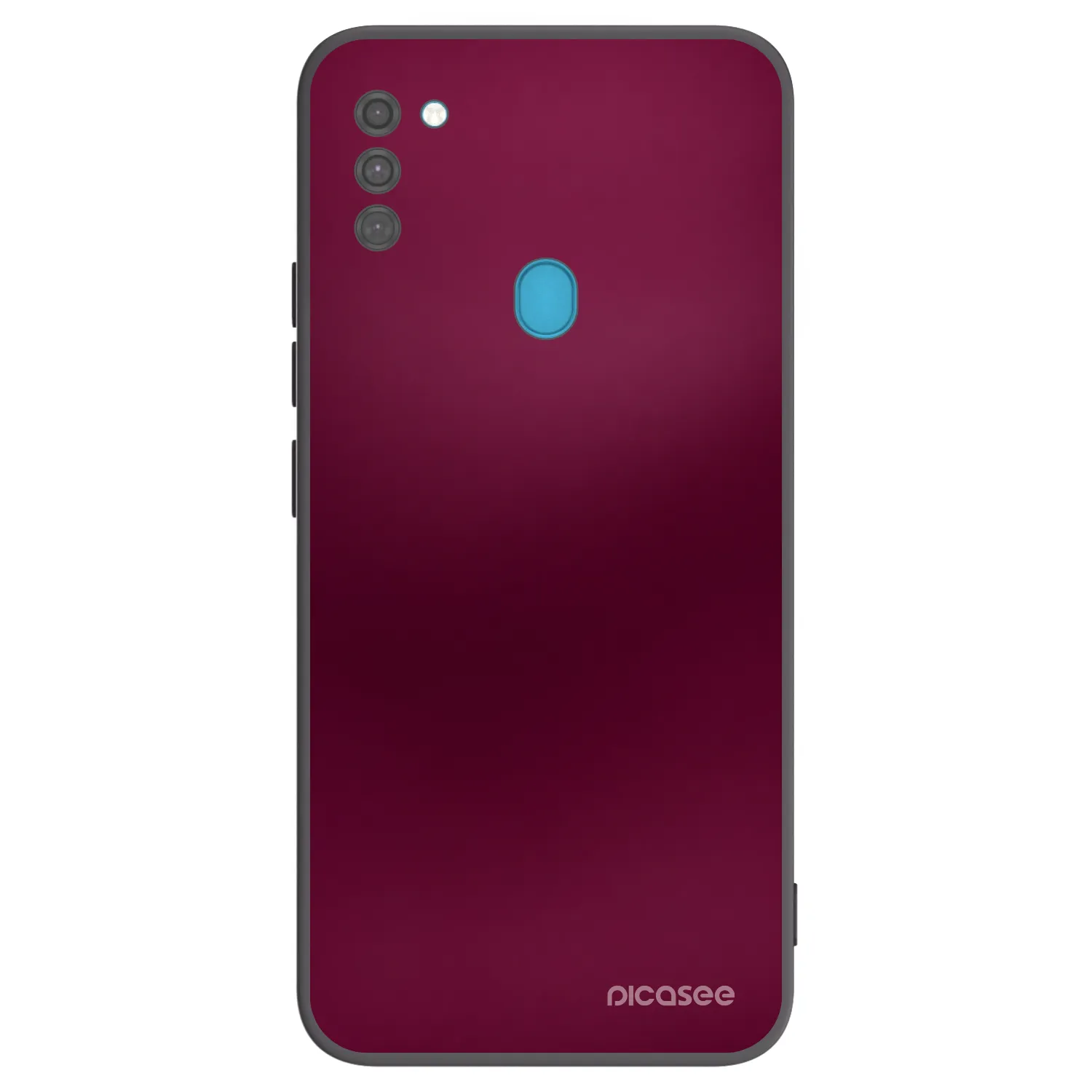 Picasee Samsung Galaxy M11 Hülle - Schwarzes Silikon - Velvet Bordeaux