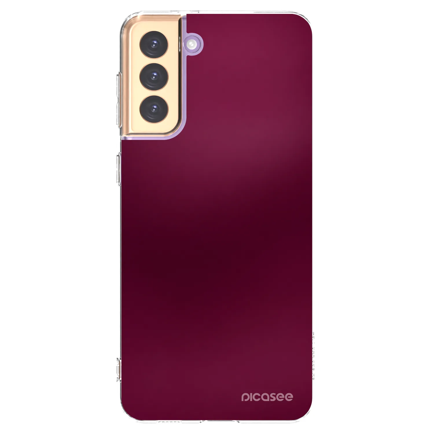 Picasee Samsung Galaxy S21+ 5G G996F Hülle - Transparentes Silikon - Velvet Bordeaux