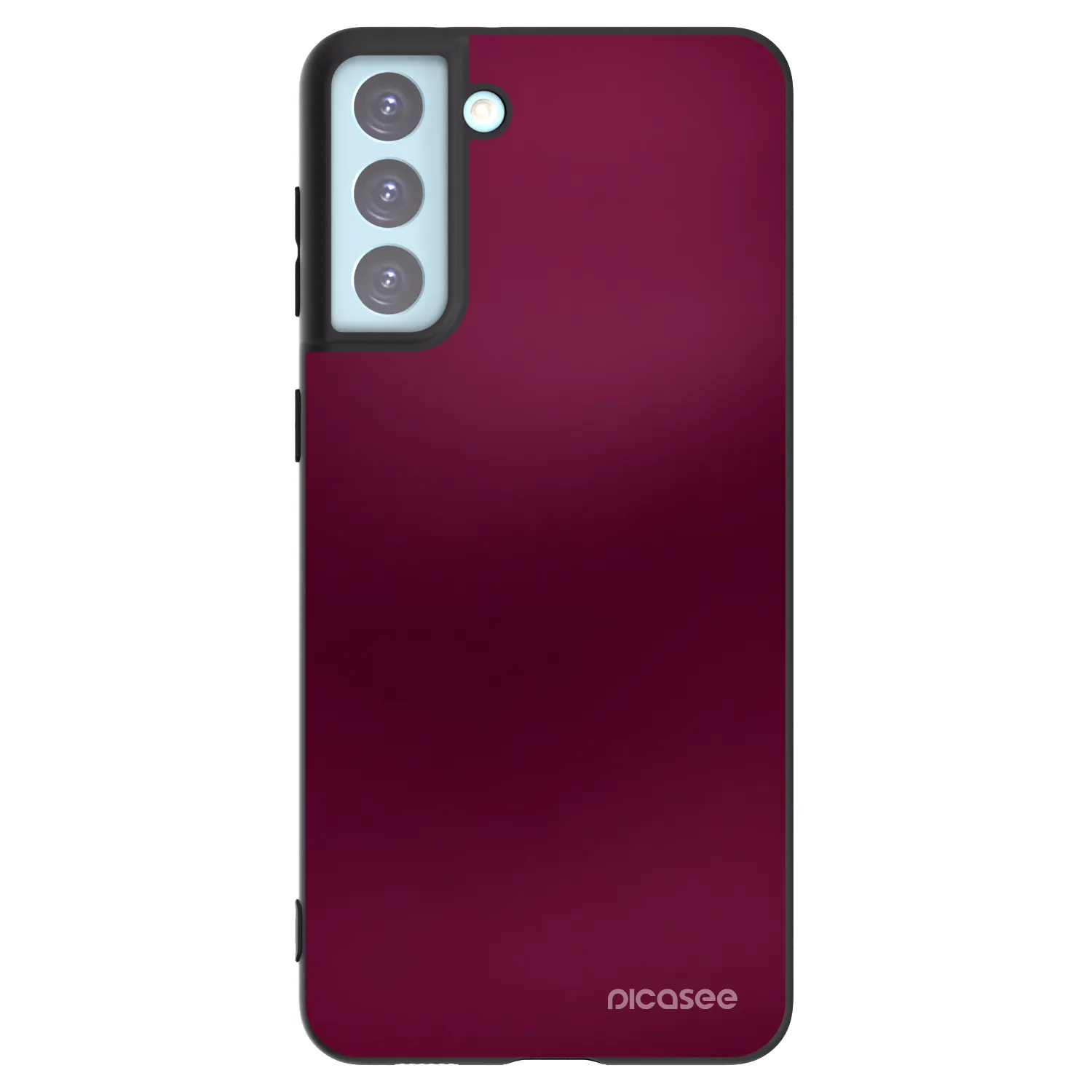 Picasee Samsung Galaxy S21+ 5G G996F Hülle - Schwarzes Silikon - Velvet Bordeaux