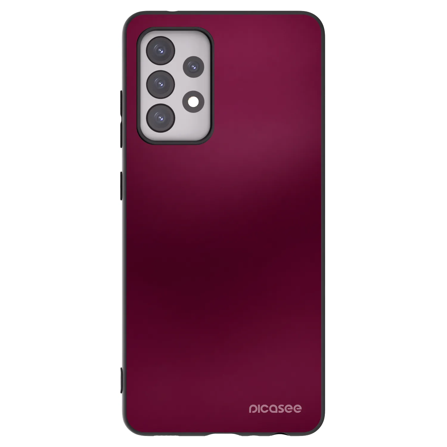 Picasee Samsung Galaxy A52 5G A525F Hülle - Schwarzes Silikon - Velvet Bordeaux