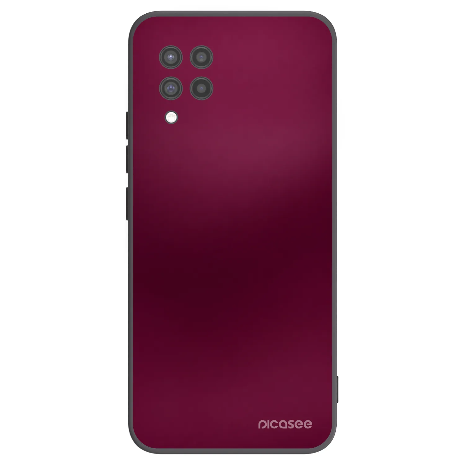 Picasee Samsung Galaxy A42 A426B Hülle - Schwarzes Silikon - Velvet Bordeaux